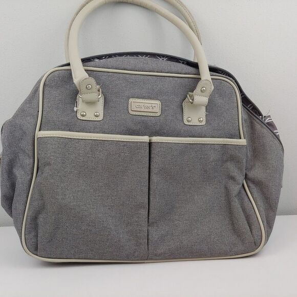 Carters 19" diaper bag gray numerous pockets - Picture 1 of 5